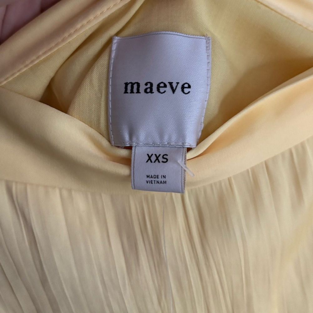Anthropologie Maeve yellow miniskirt xxs NWT - Picture 4 of 6